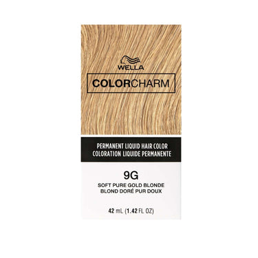 Wella Color Charm Permanent Liquid Hair Color 9G Soft Pure Gold Blonde – 1.42 fl oz - ANNS BEAUTY SUPPLY